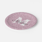 Paars Bord voor glitter- en spaarmonogram (Gekanteld)