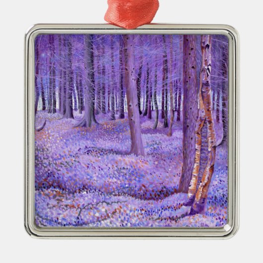 Paars bos 2 2012 metalen ornament (Voorkant)