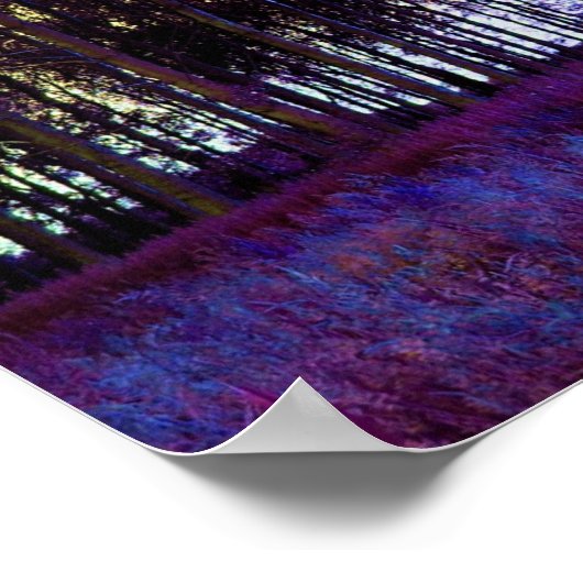 Paars bos poster (Hoek)