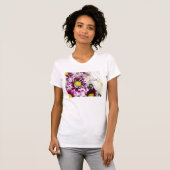 Paars Bouquet T-shirt (Voorkant volledig)
