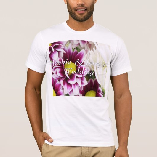 Paars Bouquet T-shirt (Voorkant)