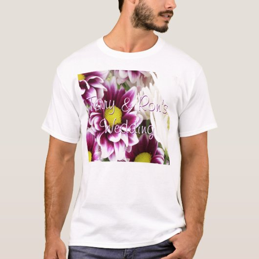 Paars Bouquet T-shirt (Voorkant)