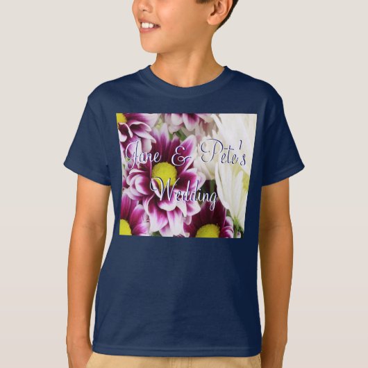 Paars Bouquet T-shirt (Voorkant)