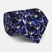 Paars Bowling Stropdas (Opgerold)