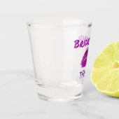 Paars Bridesmaid Handdop lipstick Shot Glas (Links)