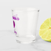Paars Bridesmaid Handdop lipstick Shot Glas (Rechts)