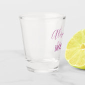 Paars Bridesmaid Keepslag Shot Glas (Links)