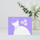 Paars briefkaart (Staand voorkant)