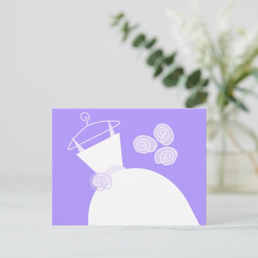Paars briefkaart (Staand voorkant)