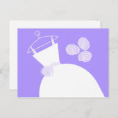 Paars briefkaart (Voorkant / Achterkant)