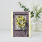 Paars briefkaart (Staand voorkant)