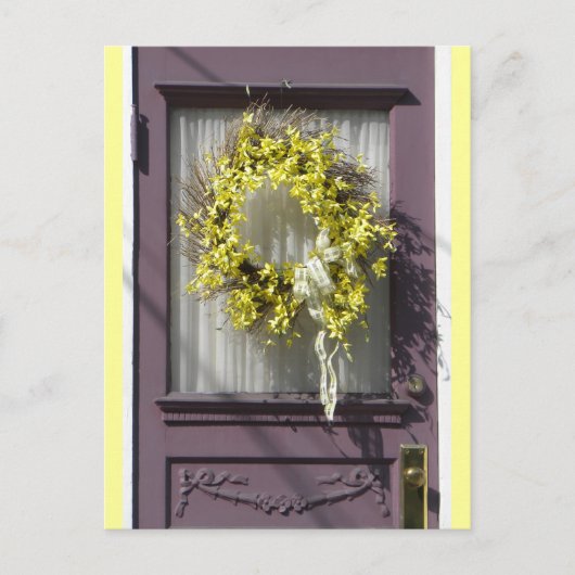 Paars briefkaart (Voorkant)