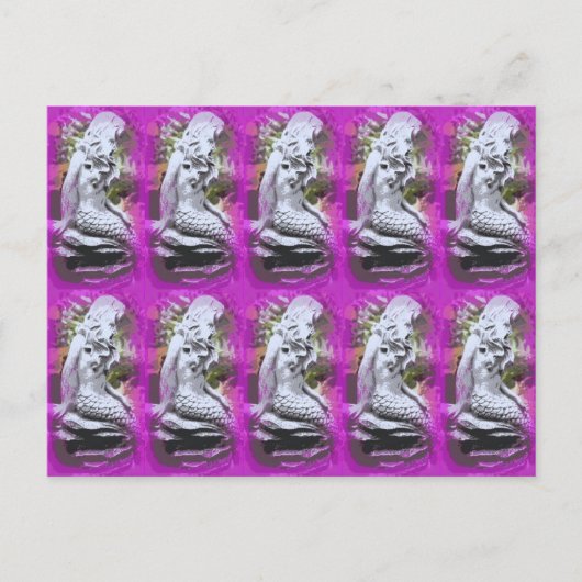 paars briefkaart (Voorkant)