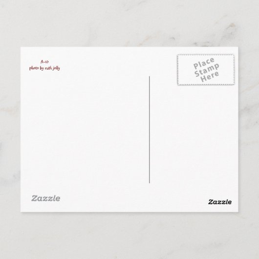 Paars briefkaart (Achterkant)