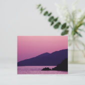 paars briefkaart (Staand voorkant)