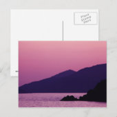 paars briefkaart (Voorkant / Achterkant)