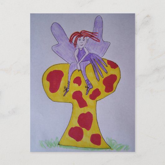 paars briefkaart (Voorkant)