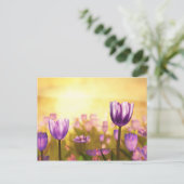 Paars Briefkaart Jubilee (Staand voorkant)