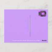 Paars briefkaart - MEVROUW JOH 2011 (Achterkant)