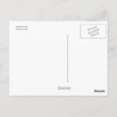 Paars Briefkaart Tropisch Water Lily (Achterkant)