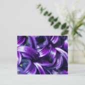 Paars Briefkaart van de Hyacinth Flower (Staand voorkant)