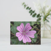 Paars Briefkaart van wilde bloemen (Staand voorkant)