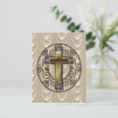 Paars Briefkaart voor de dwarsdoorsnede (Staand voorkant)