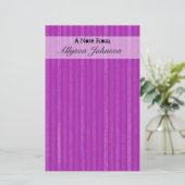 Paars  Briefpapier (Staand voorkant)