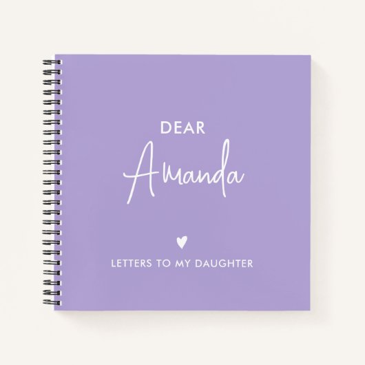 PAARS | Brieven aan mijn dochter Keepsake Memory Notitieboek (Voorkant)