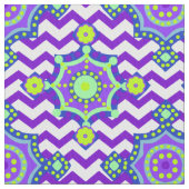 Paars Bright Boho Chevron | Carnavalkleur Stof (Close Up)