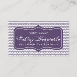 Paars bruiloft Fotografe Visitekaartjes