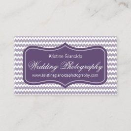 Paars bruiloft Fotografe Visitekaartjes