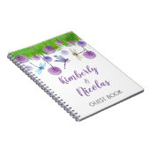 Paars bruiloft - Persoonlijk gastboek Notitieboek (Rechterzijde)