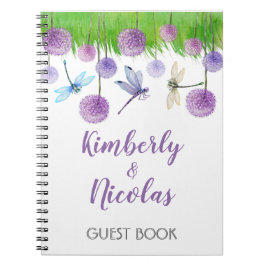 Paars bruiloft - Persoonlijk gastboek Notitieboek