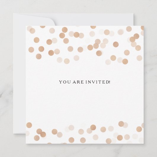 Paar's bruiloft Shower Copper Foil Glitter Lights Kaart (Achterkant)