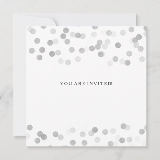 Paar's bruiloft Shower Silver Foil Glitter Lights Kaart (Achterkant)