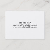 Paars, Bruin, de Abstracte Kunst van Bourgondië, Visitekaartje (Achterkant)