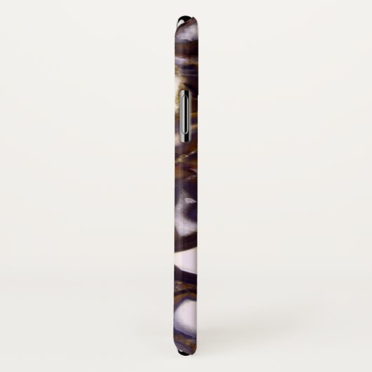 Paars bruin wit Agate-ontwerp Case-Mate iPhone Case (Achterkant / rechts)