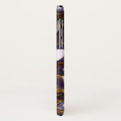 Paars bruin wit Agate-ontwerp Case-Mate iPhone Case (Achterkant/links)