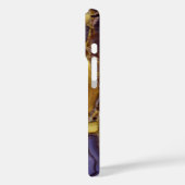 Paars bruin wit Agate-ontwerp Case-Mate iPhone Case (Achterkant / Links)