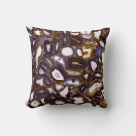 Paars bruin wit Agate-ontwerp Kussen