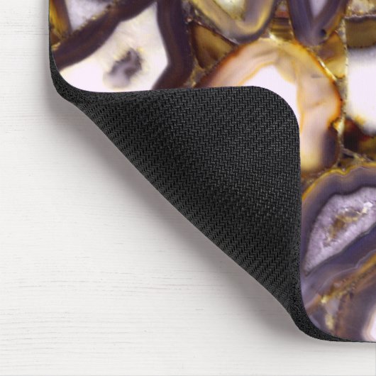 Paars bruin wit Agate-ontwerp Muismat (Hoek)