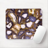 Paars bruin wit Agate-ontwerp Muismat (Met muis)