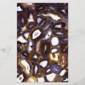 Paars bruin-wit-rotssteenpatroon briefpapier (Voorkant)