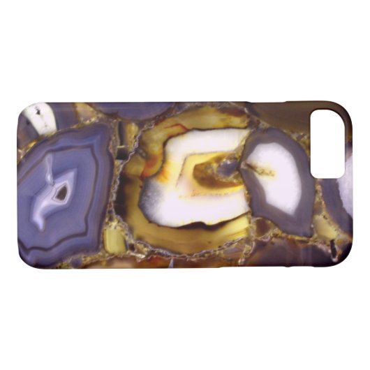 Paars bruin-wit-rotssteenpatroon Case-Mate iPhone case (Achterkant (Horizontaal))