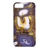 Paars bruin-wit-rotssteenpatroon Case-Mate iPhone case (Achterkant)