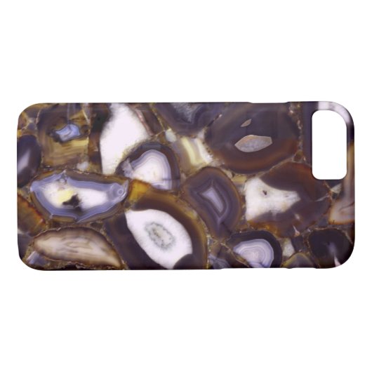 Paars bruin-wit-rotssteenpatroon Case-Mate iPhone case (Achterkant (Horizontaal))