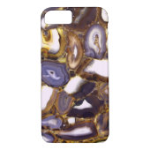 Paars bruin-wit-rotssteenpatroon Case-Mate iPhone case (Achterkant)