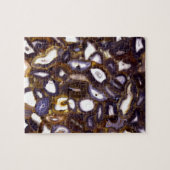 Paars bruin-wit-rotssteenpatroon legpuzzel (Horizontaal)