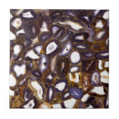 Paars bruin-wit-rotssteenpatroon tegeltje (Voorkant)